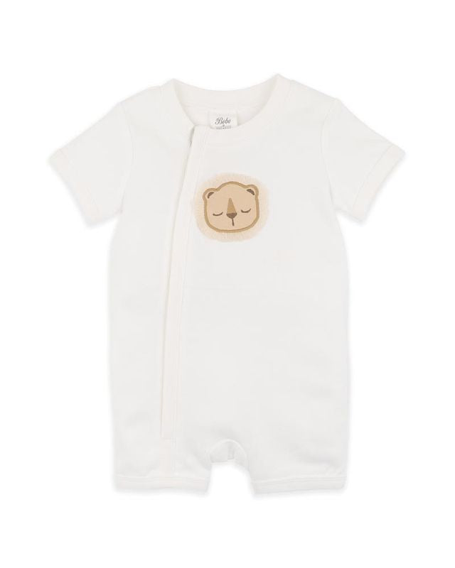 Billie Lion S/S Zipsuit - Cloud