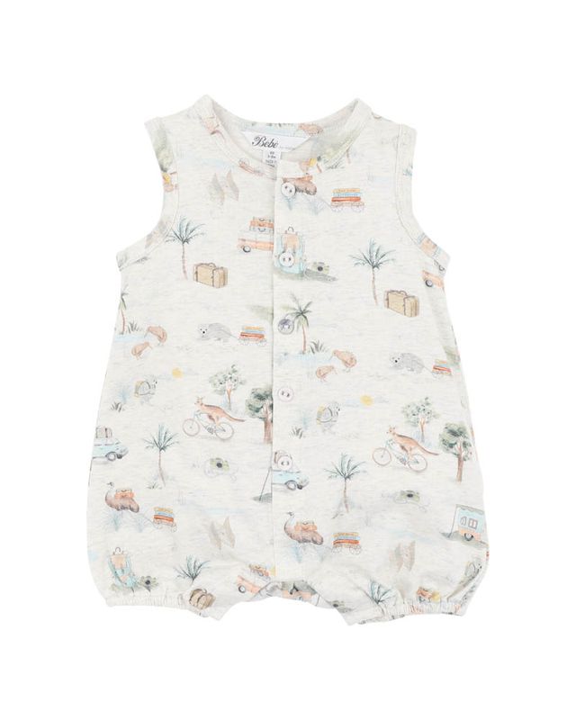 Ivan Button Front Bodysuit - Ivan Print