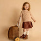 Embroidered Skirt w Shorts - Auburn Brown