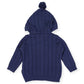 Cable Knit Jacket - Navy