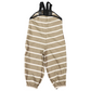Striped Colour Change Overalls - Chestnut