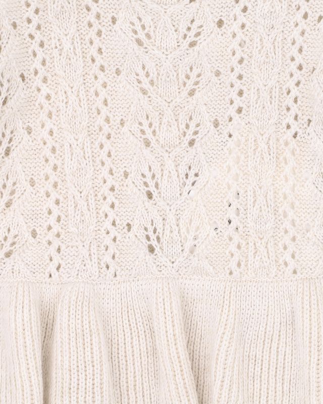 Knitted Overlay Bodysuit - Oat Marl