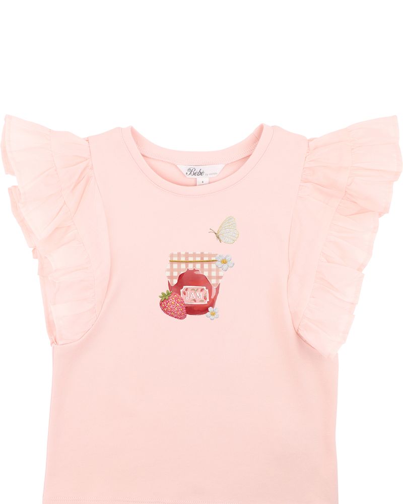 Poppy Jam Tee - Crystal Pink