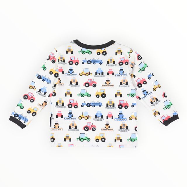 Farm Trucks Top - Beige