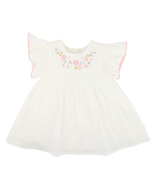 Willa Embroidery Dress - Cream