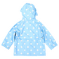 Polkadot Colour Change Raincoat - Blue