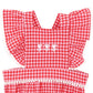 Sundae Bodysuit - Pink/Red Gingham