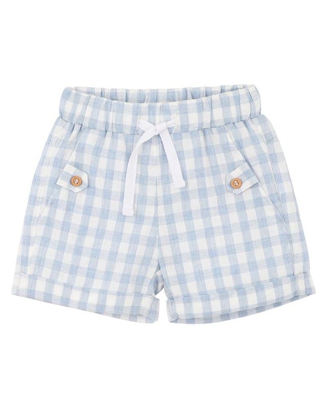 Axel Check Shorts - Sky Check