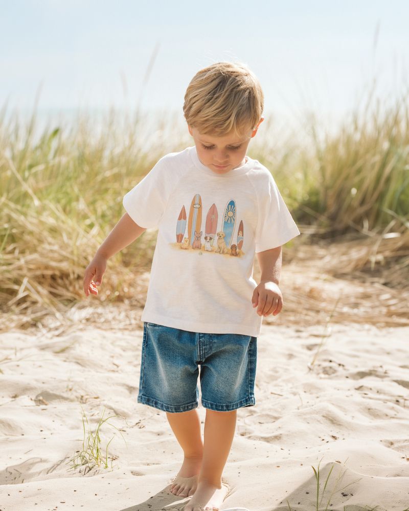 Pull On Denim Shorts - Indigo