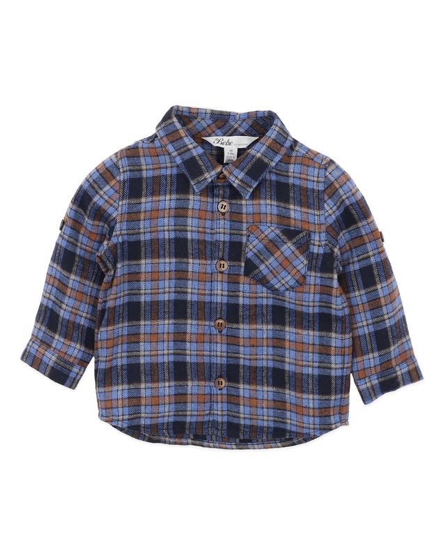 Hunter L/S  Shirt - Blue Check