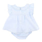 Poppy Emb Overlay Bodysuit - Bluebell