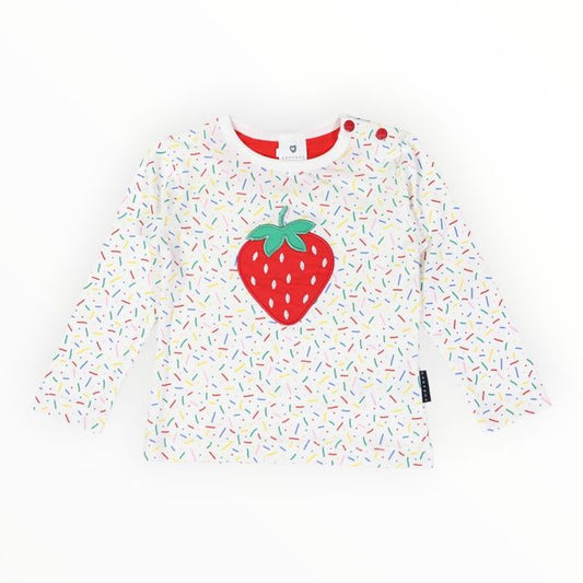 Strawberry Sprinkles Top - Beige