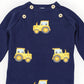 Tractor Knit Romper - Navy