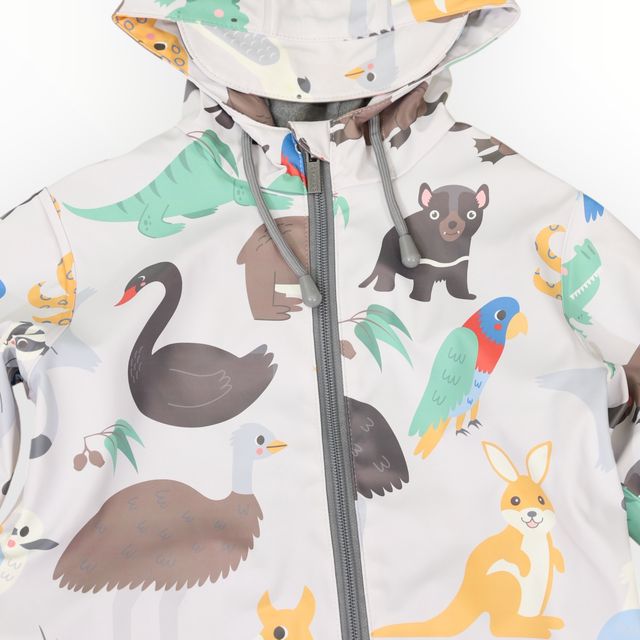 Rainsuit Australian Animal - Grey