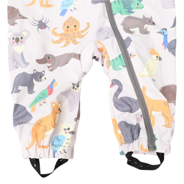 Australian Animal Rain Suit - Grey