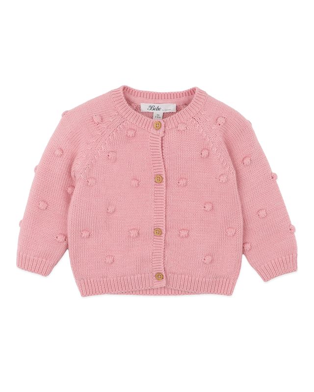 Bobble  Knitted Cardigan - Blossom