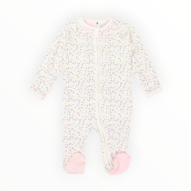 Sprinkles Zip Cotton Romper - Beige