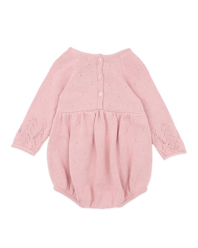 Fern Pointelle Knitted Bodysuit - Blossom