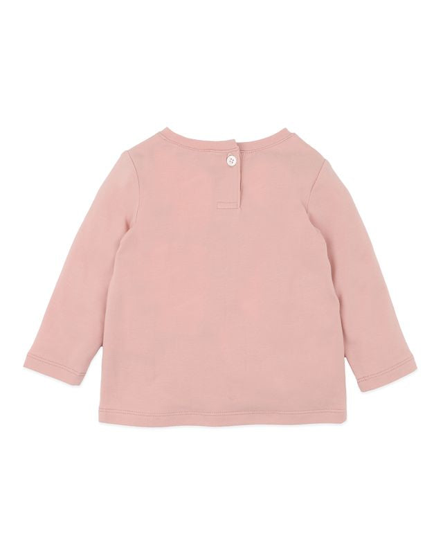 Emmy Ducks & Flowers L/S Tee - Dusty Rose