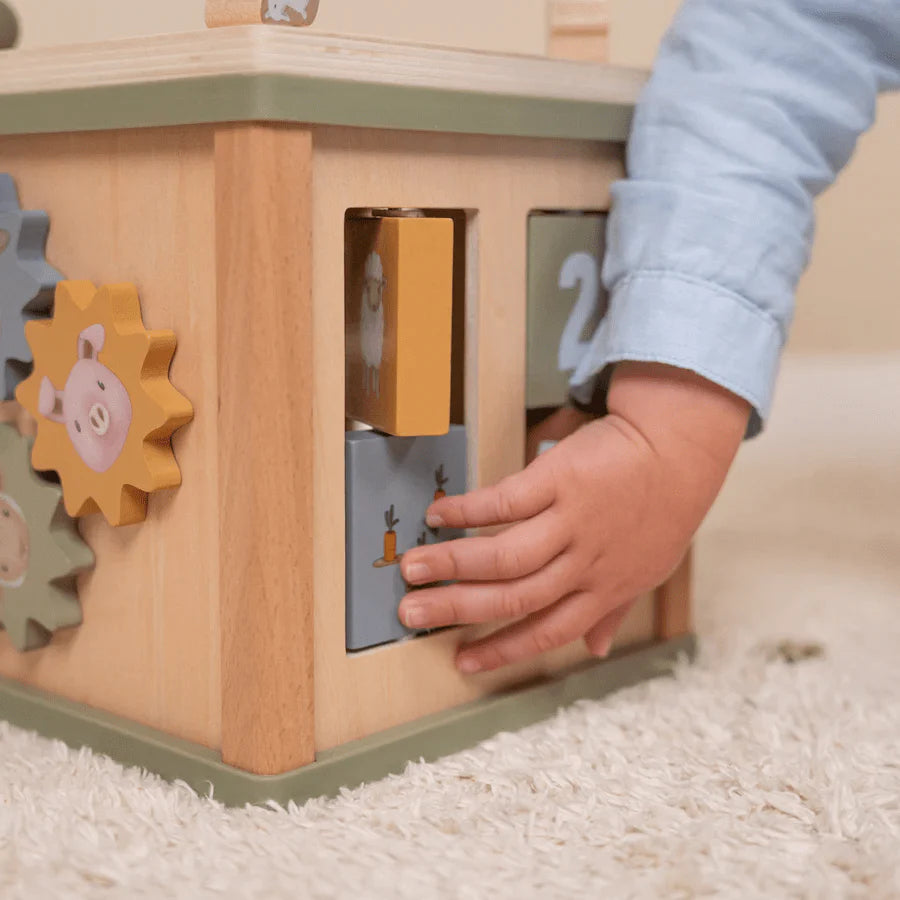 Little Farm Wooden Activity Cube