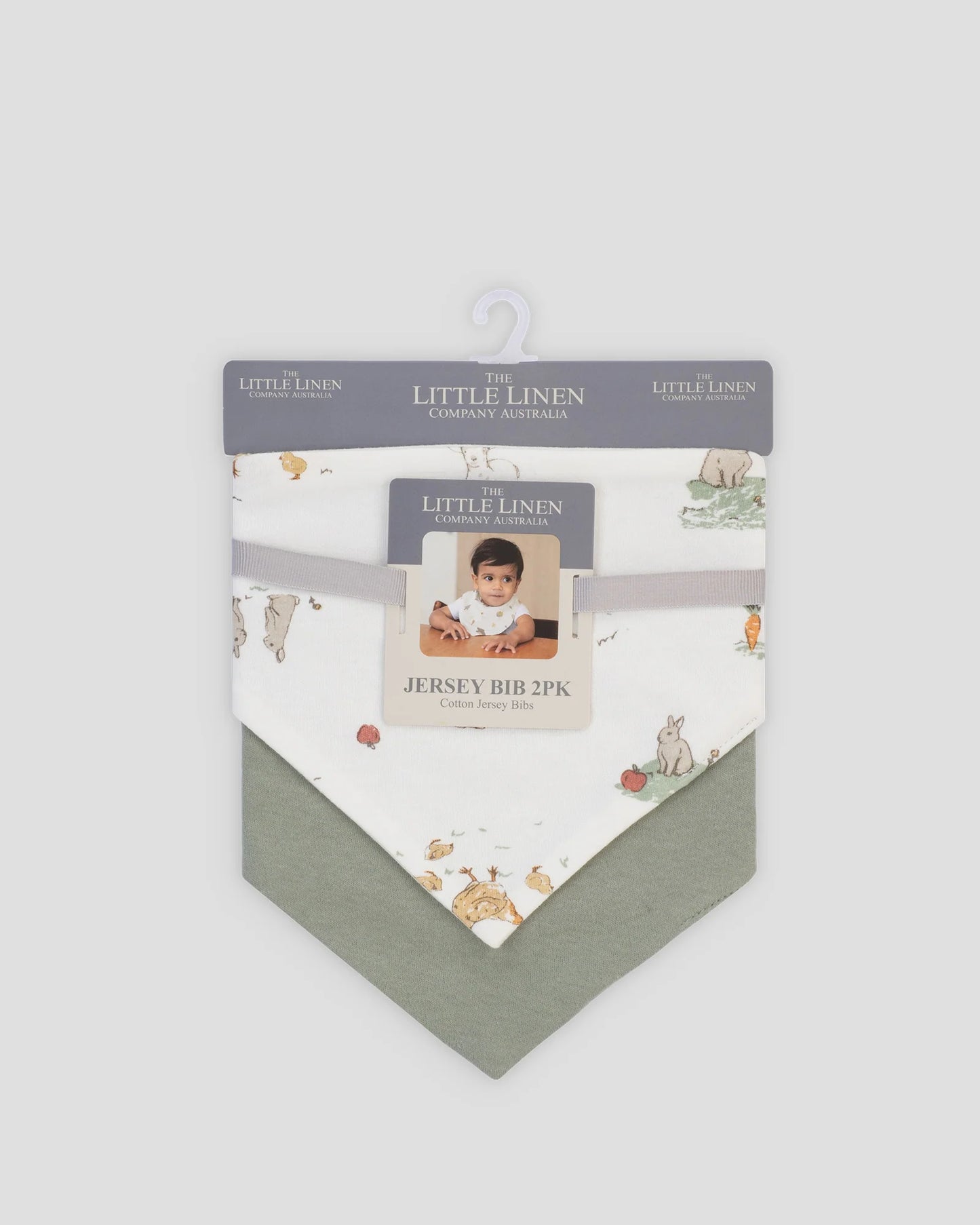 Jersey Bibs 2 Pack - Farmyard Lamb