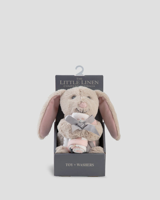 Soft Plush Toy & Face Washers - Harvest Bunny