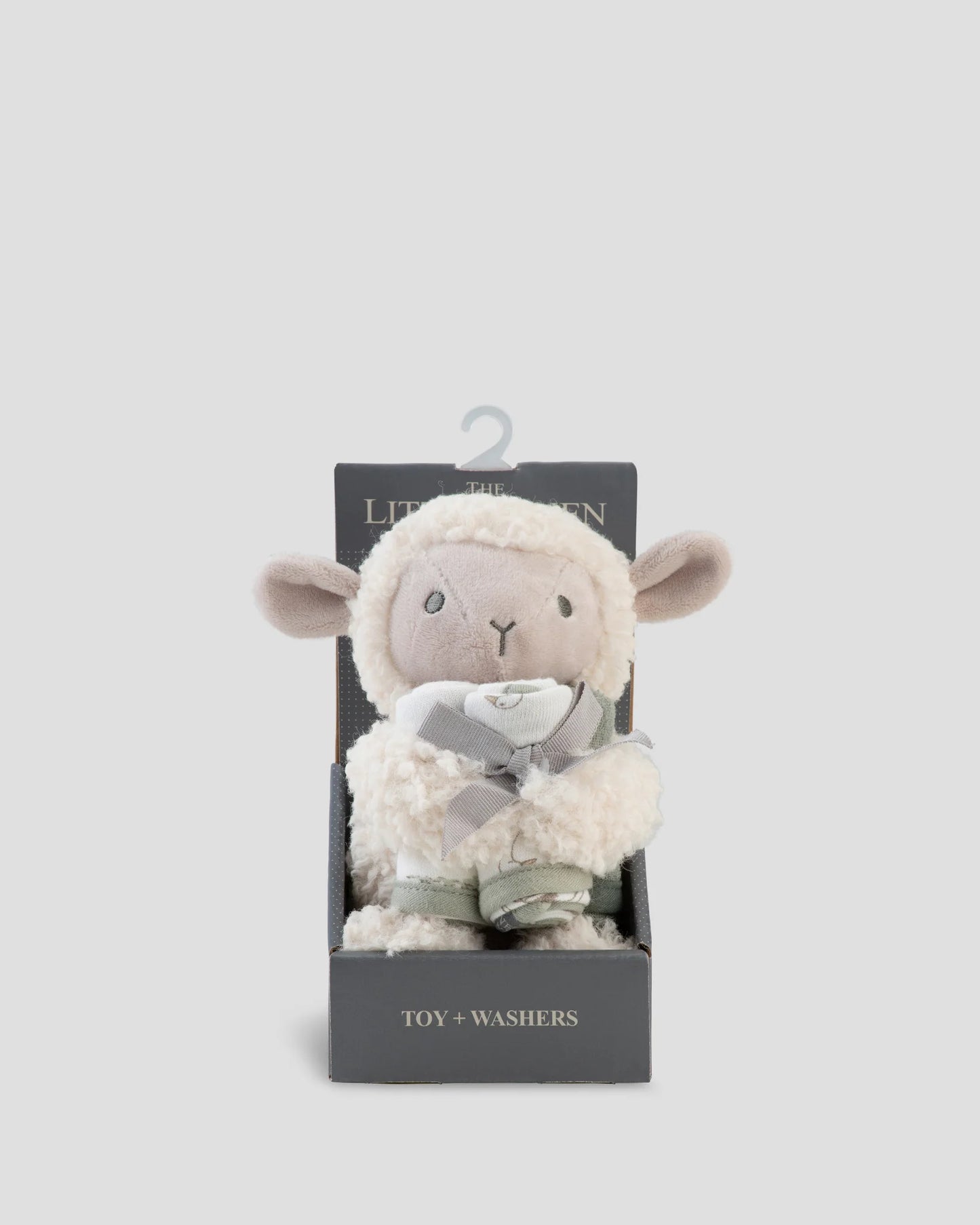 Soft Plush Toy & Face Washers - Farmyard Lamb