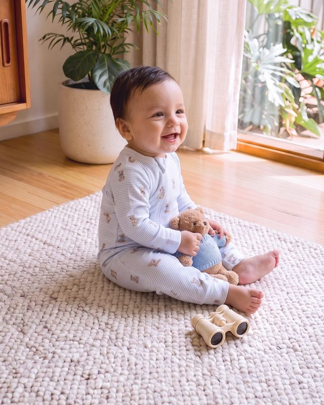 Brady L/S Zipsuit -Brady Stripe