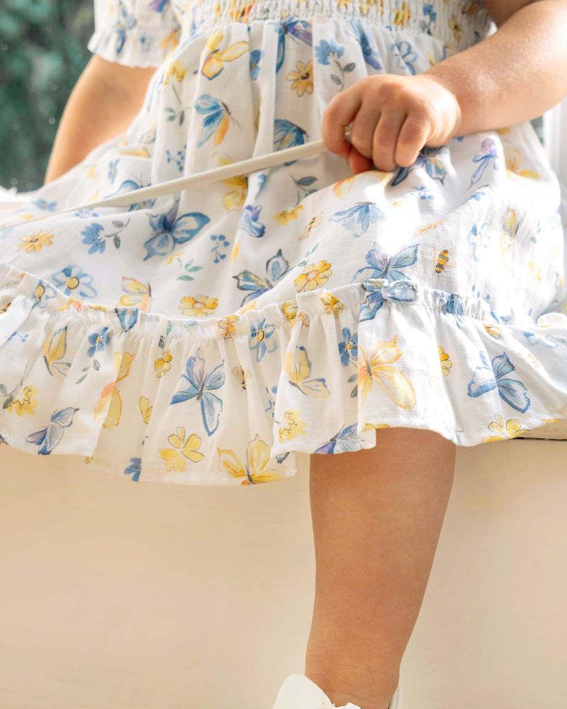 Libby Butterfly Print Dress