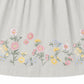 Pia Embroidered Hem Dress - Dusky Sage