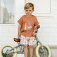 Max Stripe Shorts - Caramel Stripe