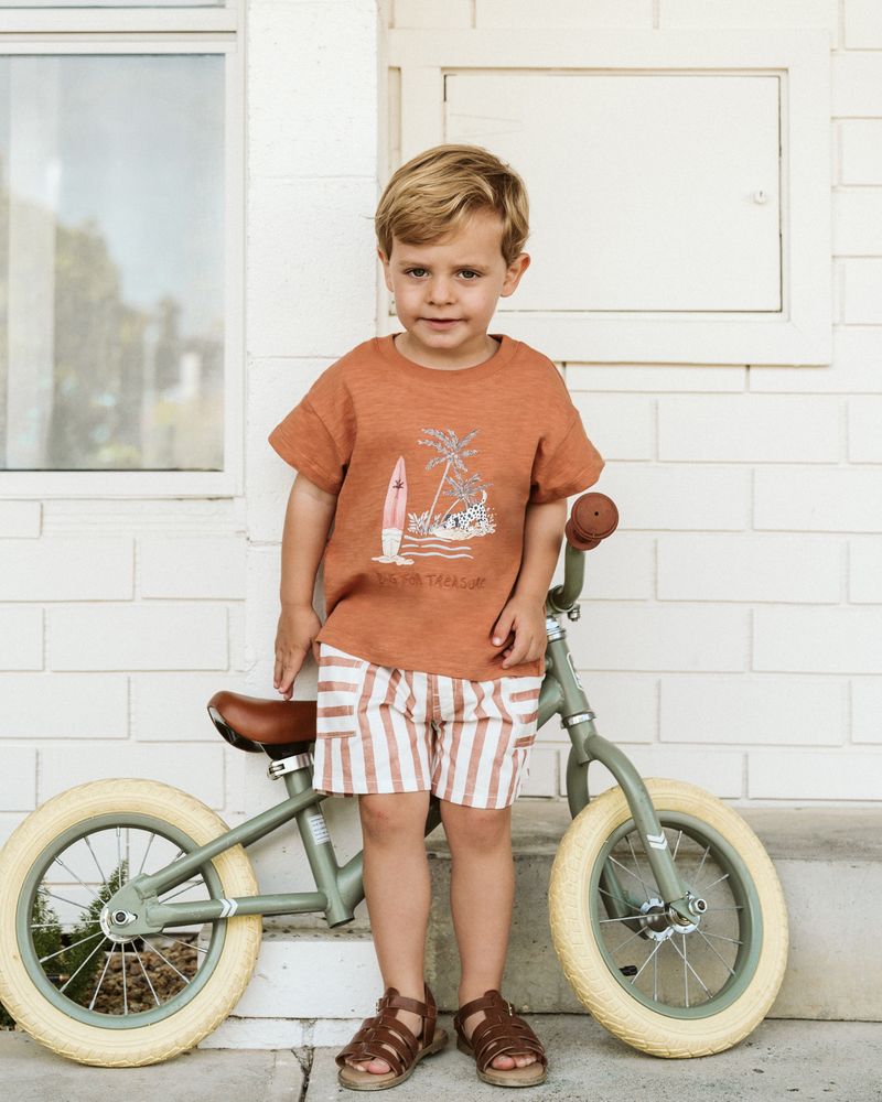 Max Stripe Shorts - Caramel Stripe