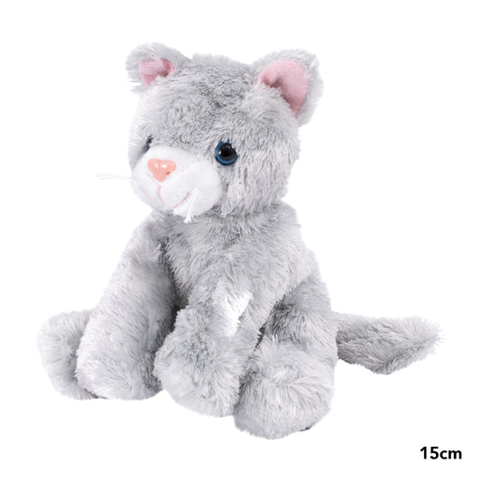 Catsy Kitty Cat 15cm - Grey