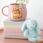 Soft Bunny Bag Charm - Blue