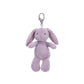 Nubby Bunny Bag Charm - Purple