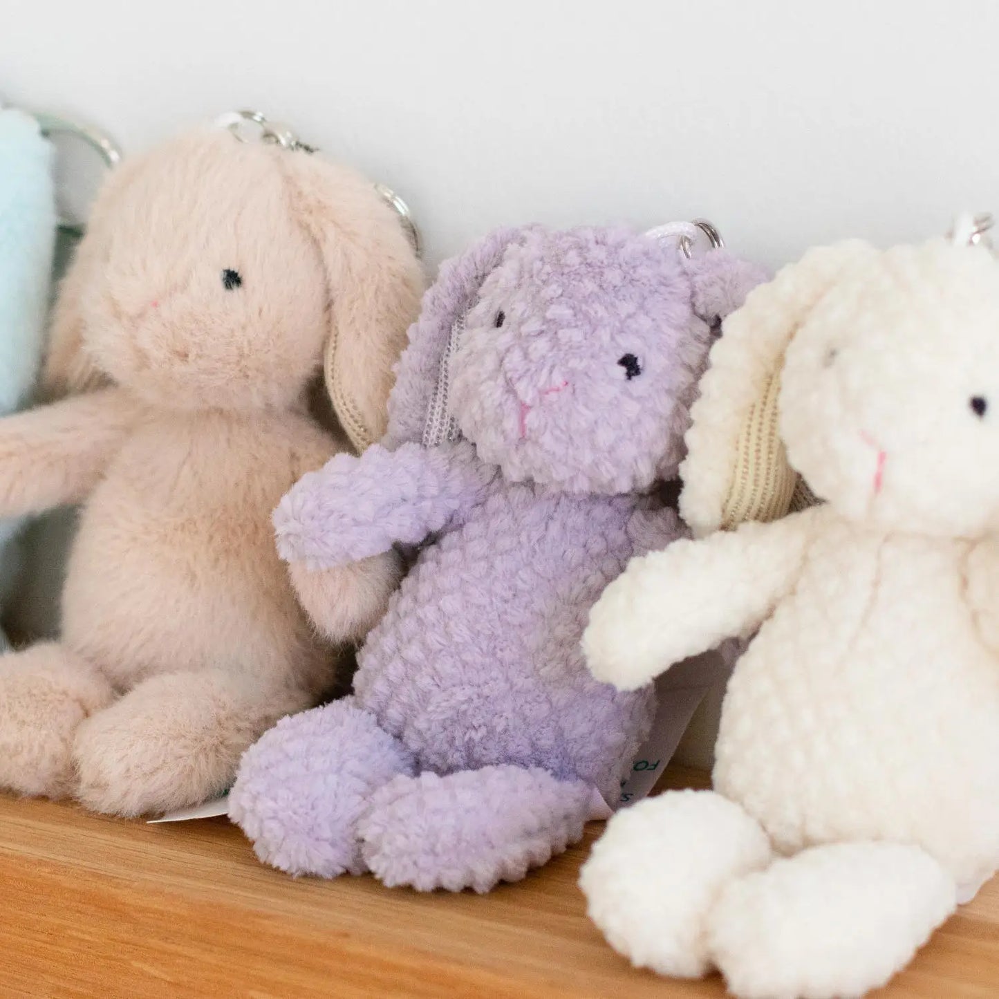Nubby Bunny Bag Charm - Purple