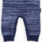 Bear Fleck Knit Romper - Blue