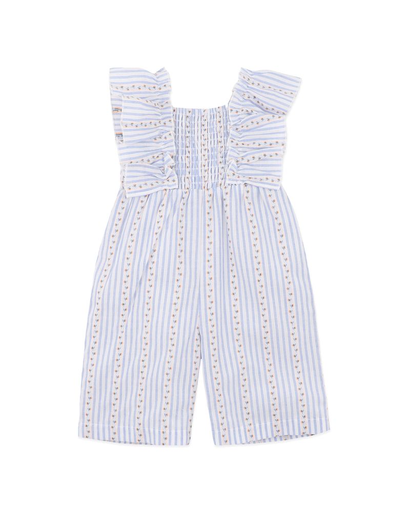 Piccolina Stripe Playsuit - Blue/White Stripe