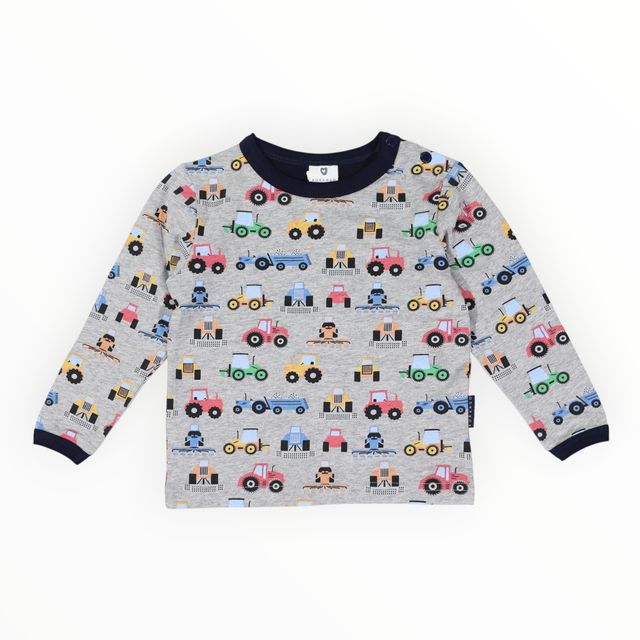 Farm Trucks Top - Grey