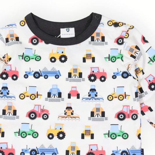 Farm Trucks Top - Beige
