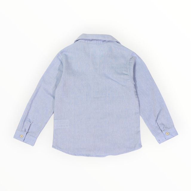 Soft Cotton Textured Shirt - Blue