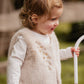 Winnie Emb. Faux Fur Vest - Natural