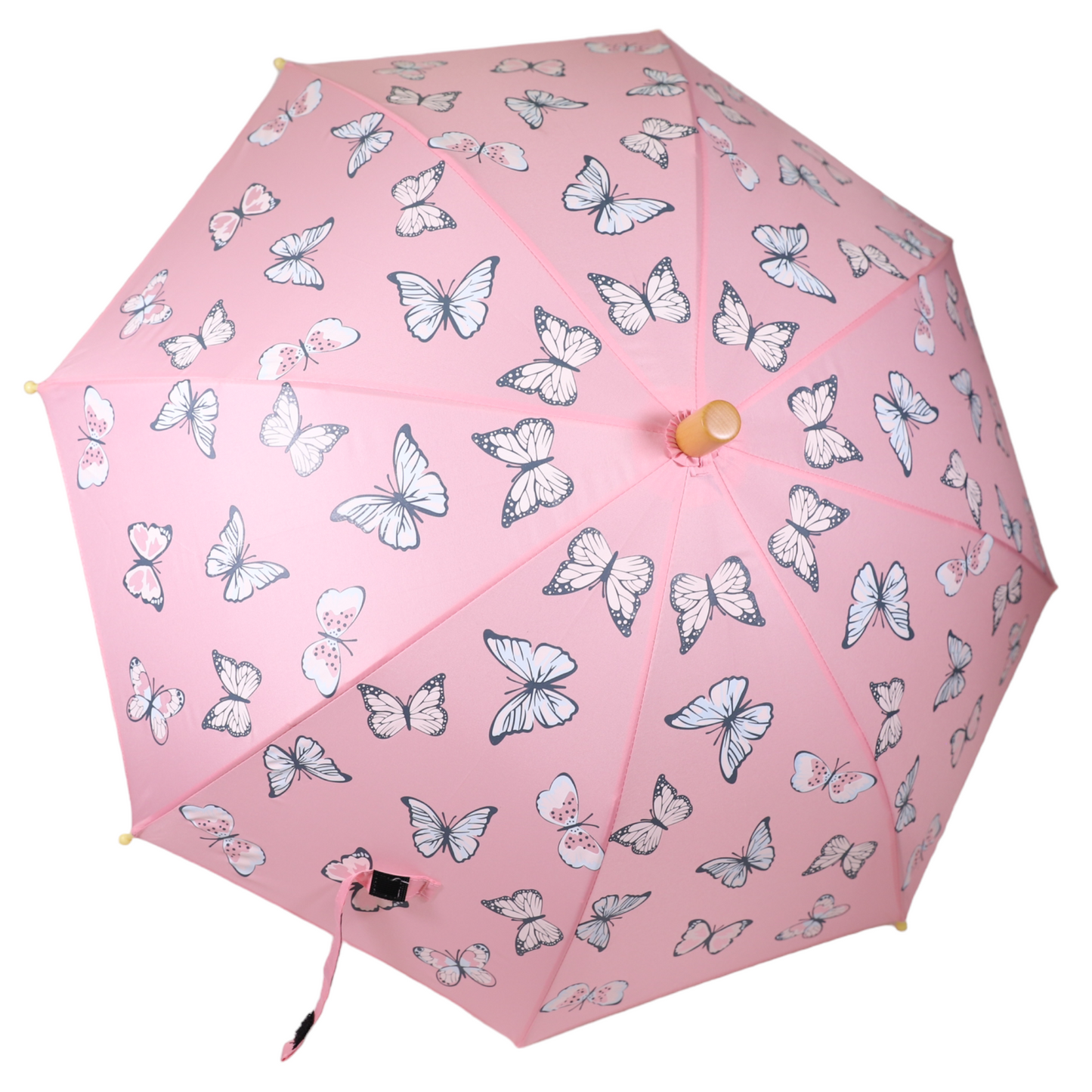 Butterfly Colour Change Umbrella - Pink