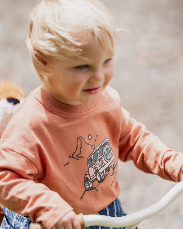 Wild Side 4WD L/S Tee - Clay