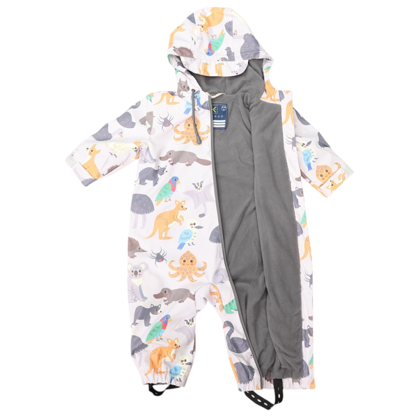 Australian Animal Rain Suit - Grey