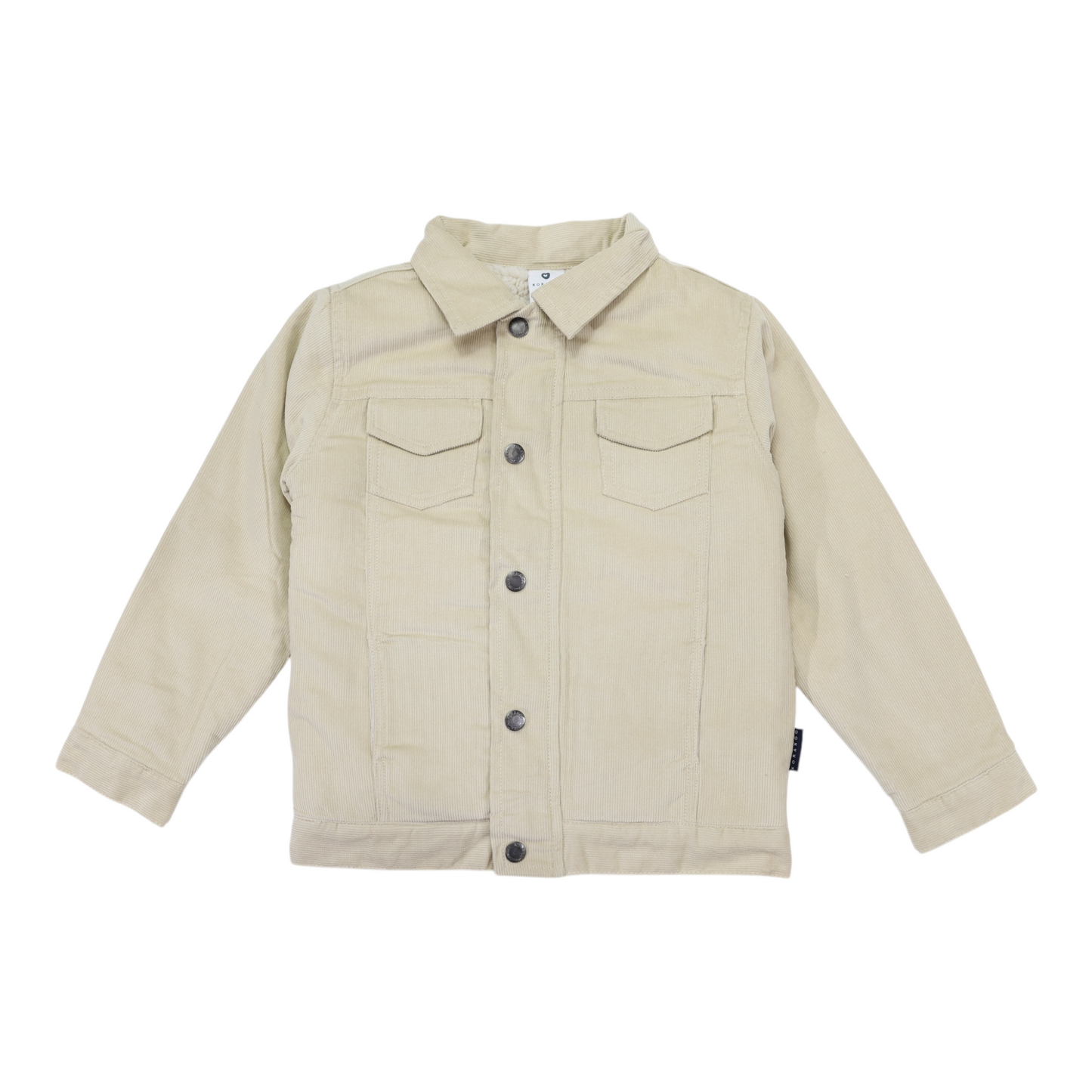 Sherpa Lined Cord Jacket - Beige