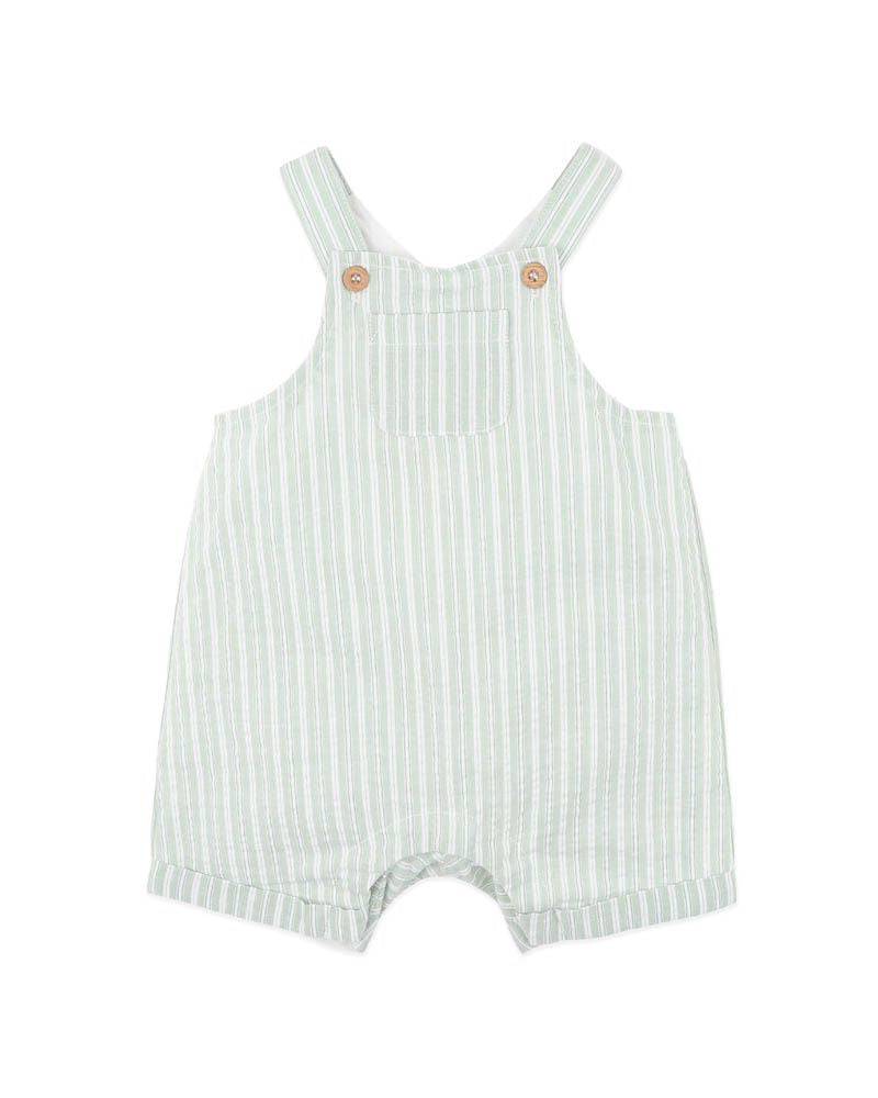Evan Overalls - Green Stripe