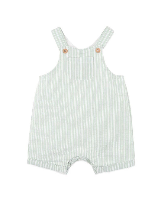 Evan Overalls - Green Stripe