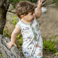 Clayton Sheep Romper - Clayton Print