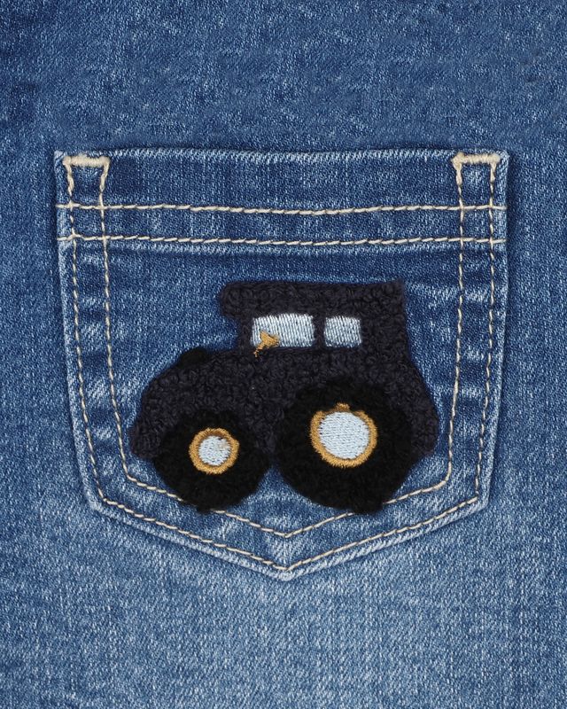 Hunter Pull On Jeans - Mid Blue